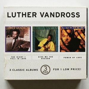 Luther Vandross 3 CD Box Set, Power of Love, Give Me the Reason, The Night I...